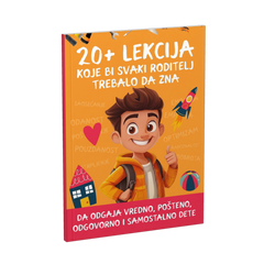 Štampana knjiga „20+ lekcija koje bi svaki roditelj trebalo da zna”